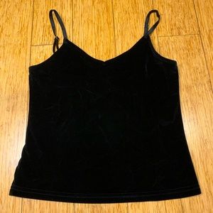 Katie J NYC velvet tank top (color: black) size S